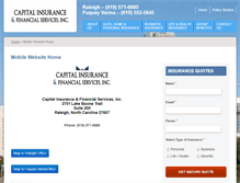 Tablet Screenshot of capital-ins.com